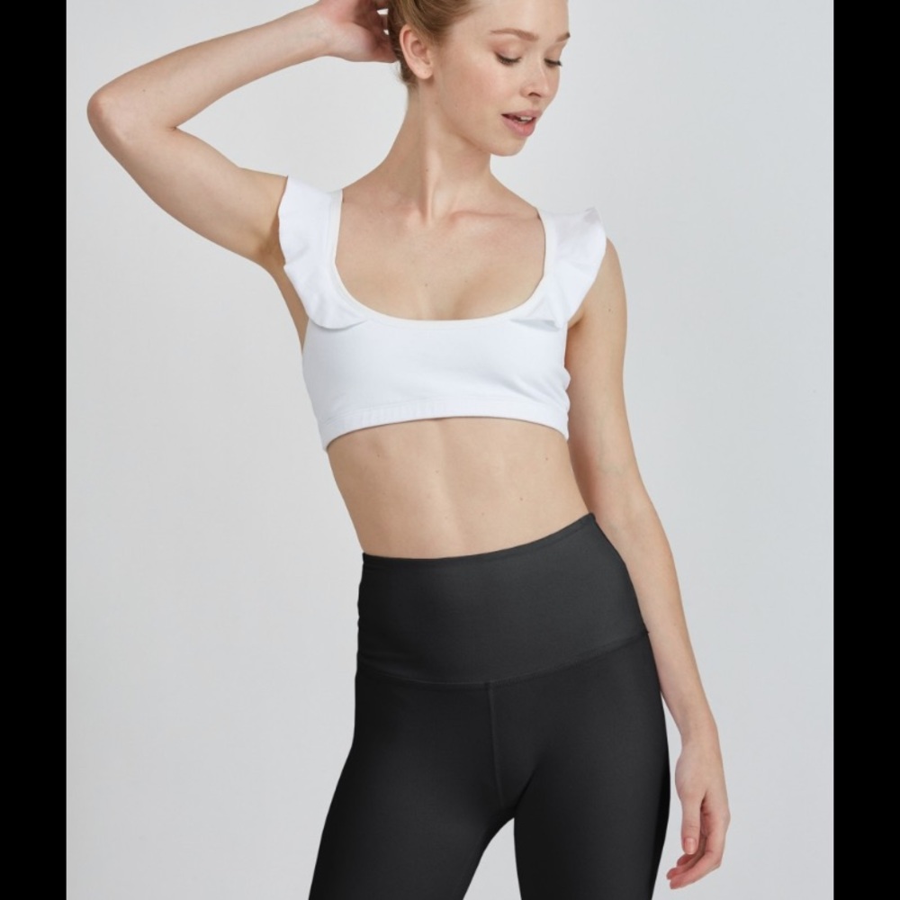 NOT FOR SALE free people cropped ruffled crop top ✨